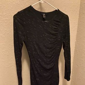 Black and white detail dress